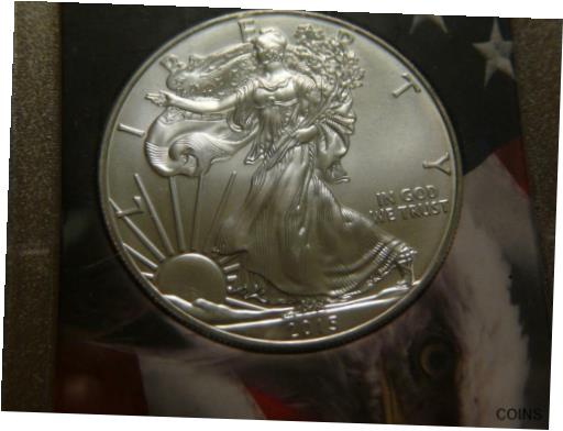 楽天金銀プラチナ　ワールドリソース【極美品/品質保証書付】 アンティークコイン コイン 金貨 銀貨 [送料無料] 2015 American Silver Eagle in Hard Case Uncirculated Condition SKU# 25730