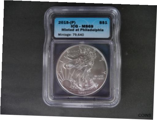 ڶ/ʼݾڽա ƥ    [̵] 2015 (P) silver American eagle ICG MS 69 Minted in Philadelphia