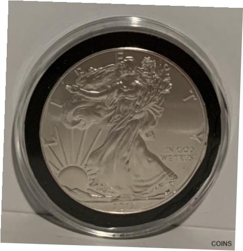 楽天金銀プラチナ　ワールドリソース【極美品/品質保証書付】 アンティークコイン コイン 金貨 銀貨 [送料無料] 2017 American Walking Liberty 1 ounce Silver Coin in Protective Case