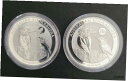 2017 オーストラリアワライカワセミ サメとパンダ プライベート ツー (2) 1 オンス銀貨2017 Australia Kookaburra Shark and Panda Privy Two (2) 1 oz Silver Coins
