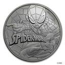 2017 ツバル 1 オンス シルバー マーベル シリーズ スパイダーマン コイン カプセル入り2017 Tuvalu 1 oz Silver Marvel Series Spiderman Coin In Capsule
