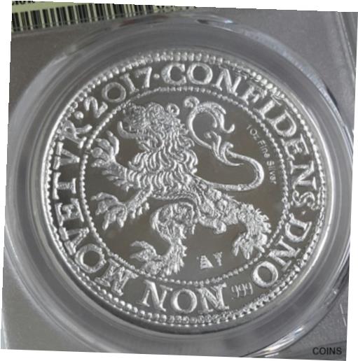  アンティークコイン 硬貨 2017 Netherlands LION Dollar Re-strike PCGS MS69  #oot-wr-012553-386