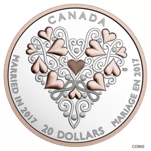 yɔi/iۏ؏tz AeB[NRC RC   [] 2017 Canadian $20 Best Wishes On Your Wedding Day 1 oz Fine Silver Coin