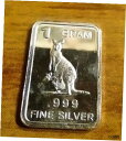 【極美品/品質保証書付】 アンティークコイン 銀貨 One Gram Fractional Silver Art Bar .999 Fine Cute Kangaroo Design 送料無料 sof-wr-012604-1518