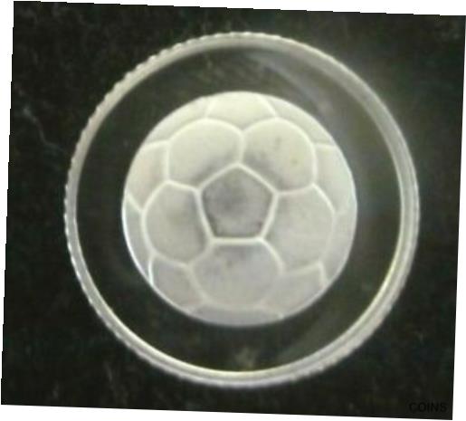  アンティークコイン 銀貨 SOCCER FUTBOL BALL 1 GRAM .999 PURE SILVER ROUND COIN BAR  #scf-wr-012604-238