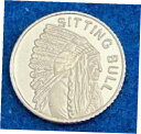 【極美品/品質保証書付】 アンティークコイン 銀貨 Sitting Bull - 1 GRAM GR G .999 Fine Pure Solid Silver Bullion Bar/Round [送料無料] #sof-wr-012604-364