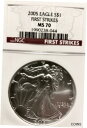 2005 アメリカン シルバー イーグル - NGC MS70 2005 American Silver Eagle - NGC MS70(3)