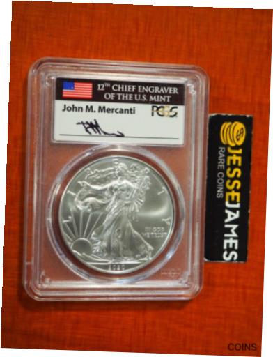 2020 (P) シルバー イーグル PCGS MS70 マーカンティがフィラデルフィアで初日発行に衝突 2020 (P) SILVER EAGLE PCGS MS70 MERCANTI STRUCK AT PHILADELPHIA FIRST DAY ISSUE