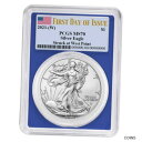  アンティークコイン 銀貨 Presale - 2023 (W) $1 American Silver Eagle PCGS MS70 FDOI Flag Label Blue Frame  #sot-wr-012794-2790