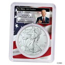 2021 $1 タイプ 1 アメリカン シルバー イーグル PCGS MS70 FS バイデン第 46 代大統領旗フラム 2021 $1 Type 1 Amer...