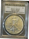 2020 $1 アメリカン シルバー イーグル PCGS MS70 プレミア ケース。送料無料。 2020 $1 American Silver Eagle P...
