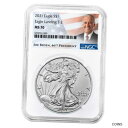 yɔi/iۏ؏tz AeB[NRC RC   [] 2021 $1 Type 2 American Silver Eagle NGC MS70 Biden Label