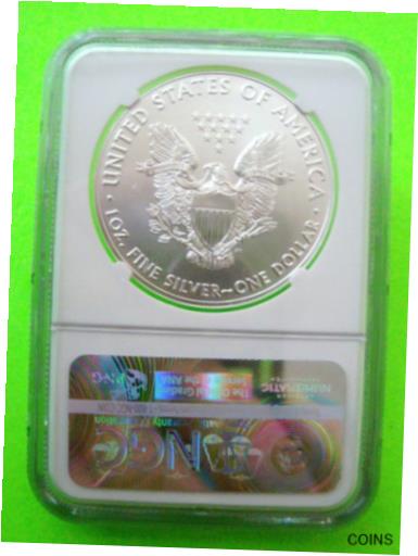 【極美品/品質保証書付】 アンティークコイン コイン 金貨 銀貨 [送料無料] 2017 AMERICAN SILVER EAGLE NGC MS70 EARLY RELEASES - 225th ANNIV LABEL 1oz Coin 2