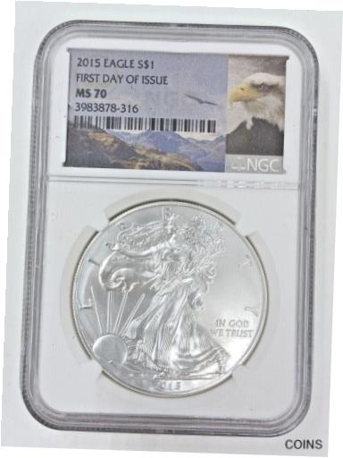 ڶ/ʼݾڽա ƥ    [̵] 2015 American Silver Eagle US Mint 1 oz 999 Silver NGC MS 70 FDOI F27