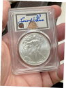 2021 $1 シルバー イーグル タイプ 1 PCGS MS70 FDOI NMBHOF レニー ウィルケンズ シグネチャー 2021 $1 Silver Eagle Type-1 PCGS MS70 FDOI NMBHOF Lenny Wilkens Signature(3)