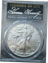 2021 シルバー イーグル MS 70 生産最終日 ニューヨーク ヤンキー ゴセージ サイン入り True70 2021 Silver Eagle MS 70 Last Day of Production Ny Yankee Gossage Signed True70(3)