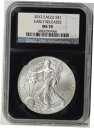 【極美品/品質保証書付】 アンティークコイン コイン 金貨 銀貨 [送料無料] 2012 Silver Eagle MS 70 $1 NGC Black Retro Slab 25th Anniversary Early Releases