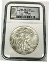 【極美品/品質保証書付】 アンティークコイン コイン 金貨 銀貨 [送料無料] 1987 American Silver Eagle S$1 20th Anniversary Collection NGC-MS68