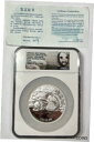 2015 公式ミント メダル 5 オンス .999 シルバー チャイナ パンダ ファン ショー - NGC PF 69 REV PF 2015 Official Mint Medal 5oz .999 SILVER China Panda FUN SHOW - NGC PF 69 REV PF
