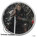 【極美品/品質保証書付】 アンティークコイン コイン 金貨 銀貨 [送料無料] Game of Thrones - Eddard Stark - Colorized Canadian Maple Leaf 1oz Silver Coin