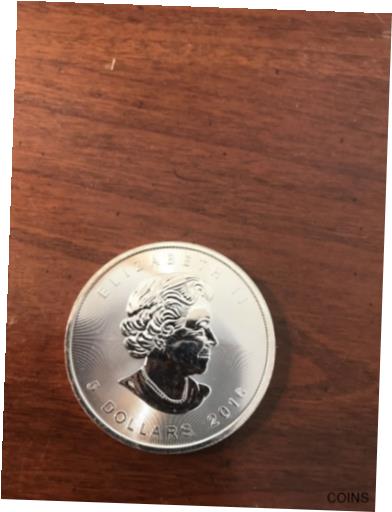  アンティークコイン コイン 金貨 銀貨  2016 1 Oz Silver Canadian Maple Leaf-beautiful-faint milk spot-priced Below Mkt