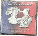  アンティークコイン コイン 金貨 銀貨  Legacies Of Freedom American Eagle & Britannia 2-Coin Silver Coin Set USA UK