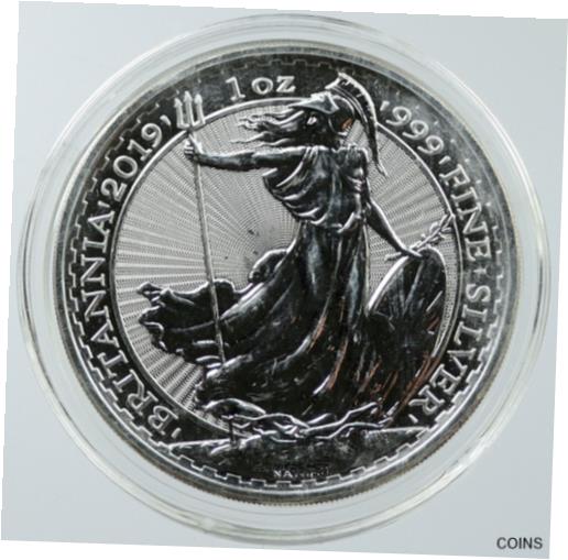 yɔi/iۏ؏tz AeB[NRC RC   [] 2019 UK Great Britain ELIZABETH II BRITANNIA Silver 1 OZ 2 Pounds Coin i116530