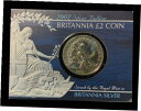  アンティークコイン コイン 金貨 銀貨  2007 Britannia Two Pounds ?2 Troy Ounce .958 Fine Silver Royal Mint BU Card