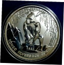 【極美品/品質保証書付】 アンティークコイン 銀貨 2021 1 oz Congo Silverback Gorilla .999 Silver Coin In Capsule 送料無料 scf-wr-012955-225
