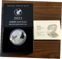  アンティークコイン 銀貨 2021 S Silver Eagle Proof type 2, purchased directly from mint, w/ box and COA  #sof-wr-012955-2717