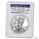 2019-(W) $1 アメリカン シルバー イーグル PCGS ブリリアント未流通ファースト ストライク コイン 2019-(W) $1 American S...