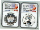 2019 W EAGLE CANADA PRIDE OF TWO NATIONS SET NGC PF70 発行初日 R6.. 2019 W EAGLE CANADA PRIDE OF TWO NATIONS SET NGC PF70 FIRST DAY OF ISSUE R6..