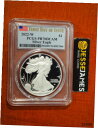 【極美品/品質保証書付】 アンティークコイン コイン 金貨 銀貨 送料無料 2022 W PROOF SILVER EAGLE PCGS PR70 DCAM FLAG FIRST DAY OF ISSUE FDI LABEL