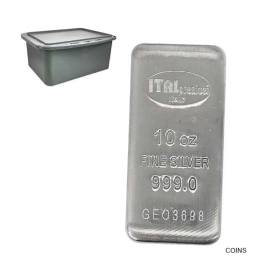 【極美品/品質保証書付】 アンティークコイン 銀貨 Box of 50 - 10 oz Italpreziosi Italian Silver Cast Bar .999 Fine [送料無料] #sof-wr-012962-495