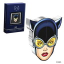 【極美品/品質保証書付】 アンティークコイン 銀貨 2022 Niue 1 oz Silver Catwoman Shaped Coin - DC Comics Faces of Gotham .999 Fine 送料無料 scf-wr-012962-683