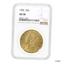 yɔi/iۏ؏tz AeB[NRC  1905 $20 Liberty Head Double Eagle Gold Coin NGC AU 58 [] #gct-wr-012962-832