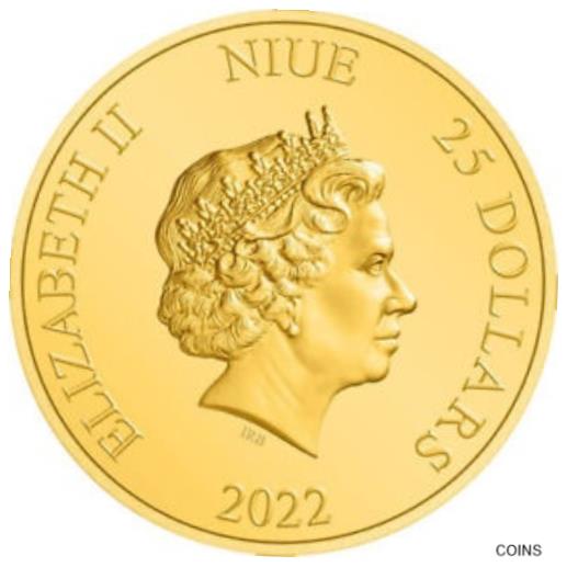  アンティークコイン コイン 金貨 銀貨  2022 1/4 oz Proof Niue Gold Harry Potter Classic Golden Snitch Coin (Box + CoA)
