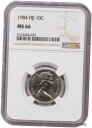 1984 フィジー 10 セント MS 66 NGC コインとして知られる最高級コイン 1984 FIJI 10 CENT MS 66 NGC COIN FIN...