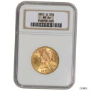 1901年 アメリカ アメリカ ゴールド $10 リバティ ヘッド イーグル - NGC MS66 1901 S US Gold $10 Liberty Hea...
