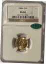 1904年 $2.5 ゴールド リバティ NGC MS66 1904 $2.5 Gold Liberty NGC MS66