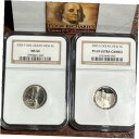 2コインセット 2005 P SMS オーシャンビュー MS66 & 2005S PF 69 UC NGC 認定 SS1021 2 Coin Set 2005 ...