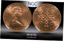 1971 マン島 1 ニュー ペニー トーン MS 66 RD NGC 認定コイン 最高級の既知コイン 1971 ISLE OF MAN 1 NEW PENNY...