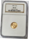 1889 ゴールド USA リバティ ヘッド 1 ドル コイン NGC ミント ステート 66 PQ 1889 GOLD USA LIBERTY HEAD $1...