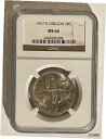 1937-D オレゴン記念ハーフダラー 50c NGC - MS 66 素晴らしいコイン! 1937-D Oregon Commemorative Half D...