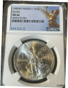1985 Mo MS 66 メキシコ リベルタ 1 オンザ シルバー NGC グレード認定スラブ OCE 374 1985 Mo MS 66 Mexico Li...
