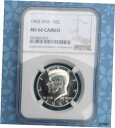 1965 ケネディ ハーフダラー、MS 66 カメオ、SMS 50 セント コイン、NGC MS 66 カム 1965 Kennedy Half Dollar,...