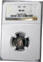 1891 リバティ シート 10c NGC MS66 この素晴らしい宝石コインの素晴らしい濃厚な色 1891 LIBERTY SEATED 10c NGC MS...