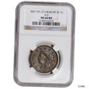 1837 US リバティ ヘッド ラージ セント 1C - スモール レターズ ヘッド オブ 36 - NGC MS66 BN N-5 1837 US Libe...