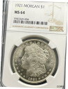 ~ 1921 ~ モーガン シルバー ドル ~ NGC MS64 ~ 美しいコイン!!!! ~ 1921 ~ MORGAN SILVER DOLLAR ~ NG...