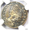 1827 キャップド バスト ダイム 10C コイン - 認定 NGC MS64 (BU UNC) - 5,500 ドル相当! 1827 Capped Bust...